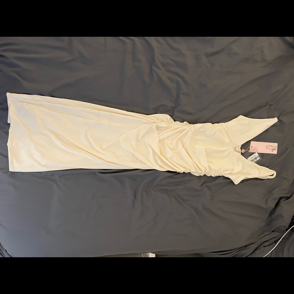Oh Polly midi dress white